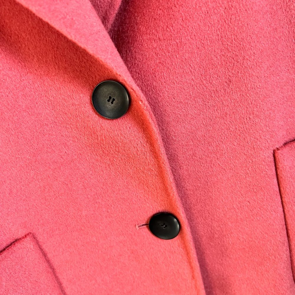 Massimo Dutti Chlotes Peach Wool Long Coat - Picture 12 of 15